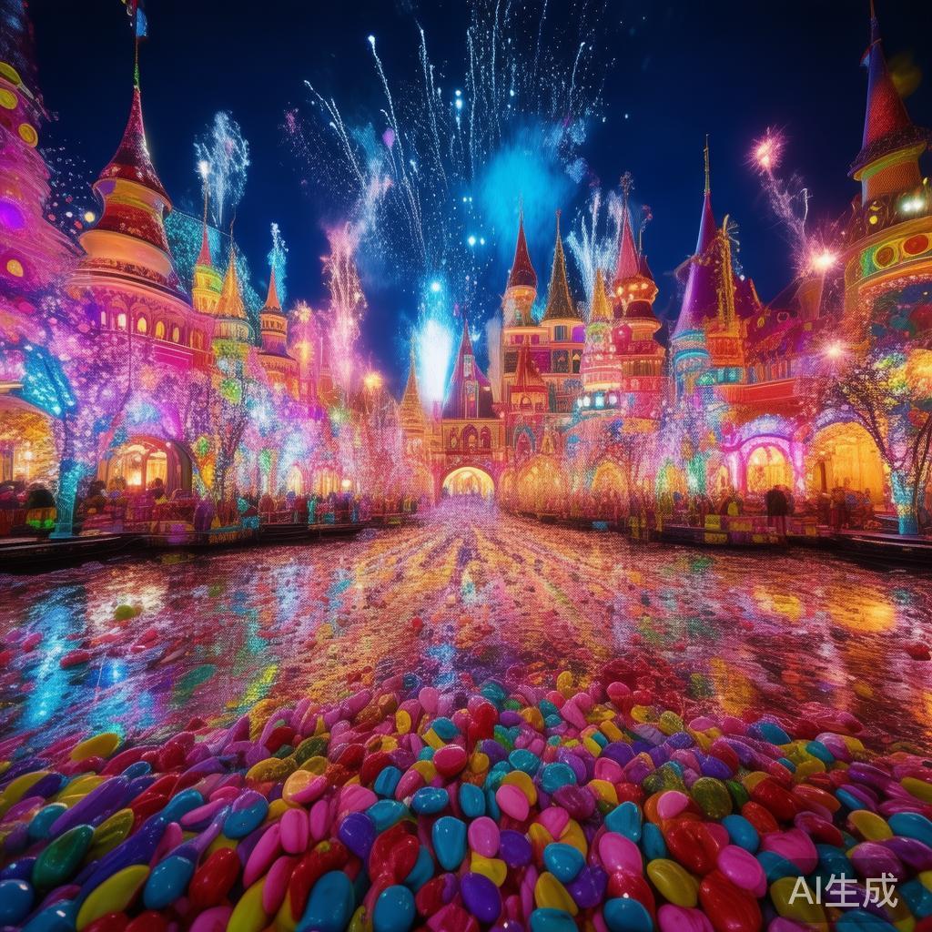 糖果派对喷花绚丽魔法盛典精彩瞬间大公开