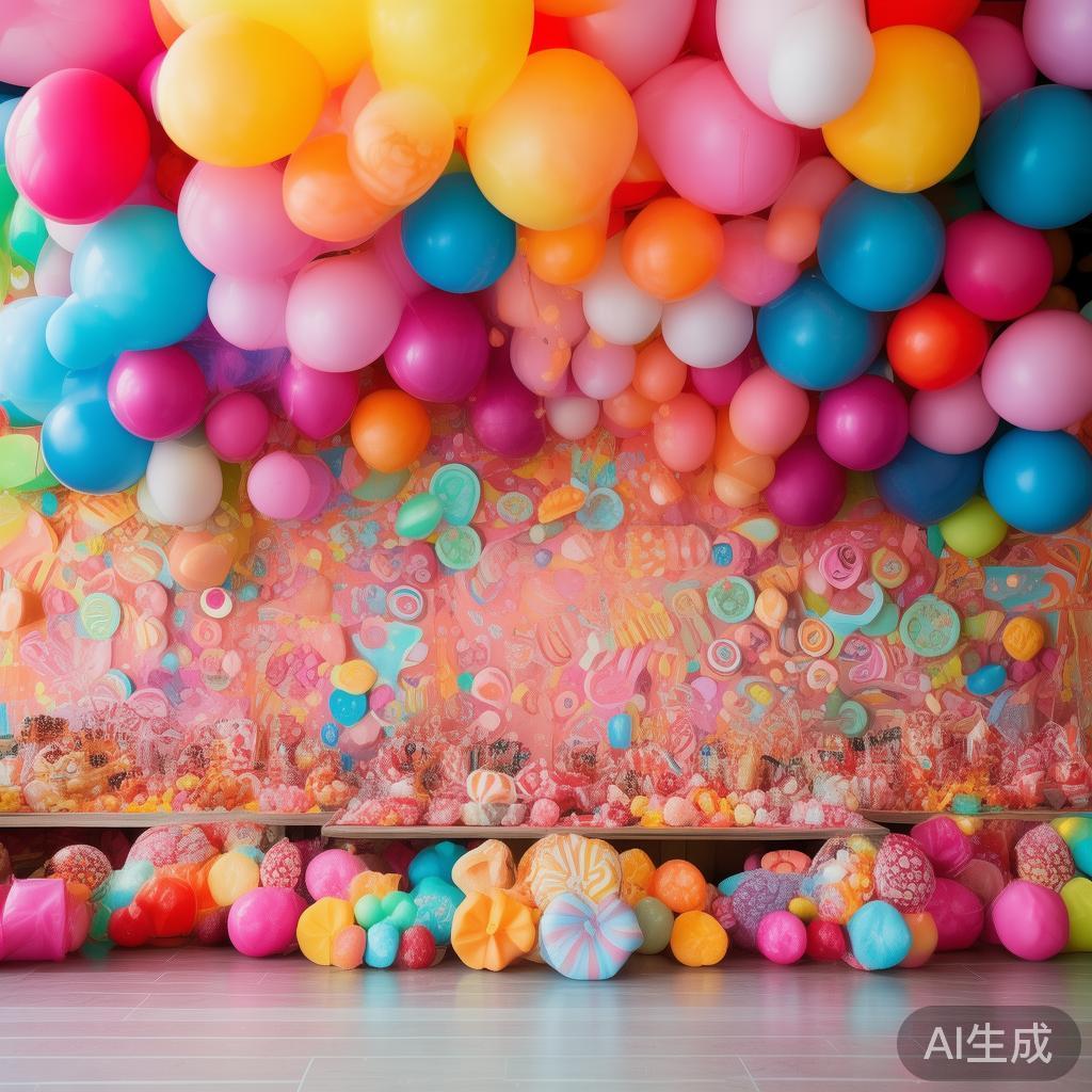 欢乐派对糖果盛宴:缤纷甜蜜时刻尽情缔造 为了让糖果盛宴更具特色,可运用一些创意装饰元素。如