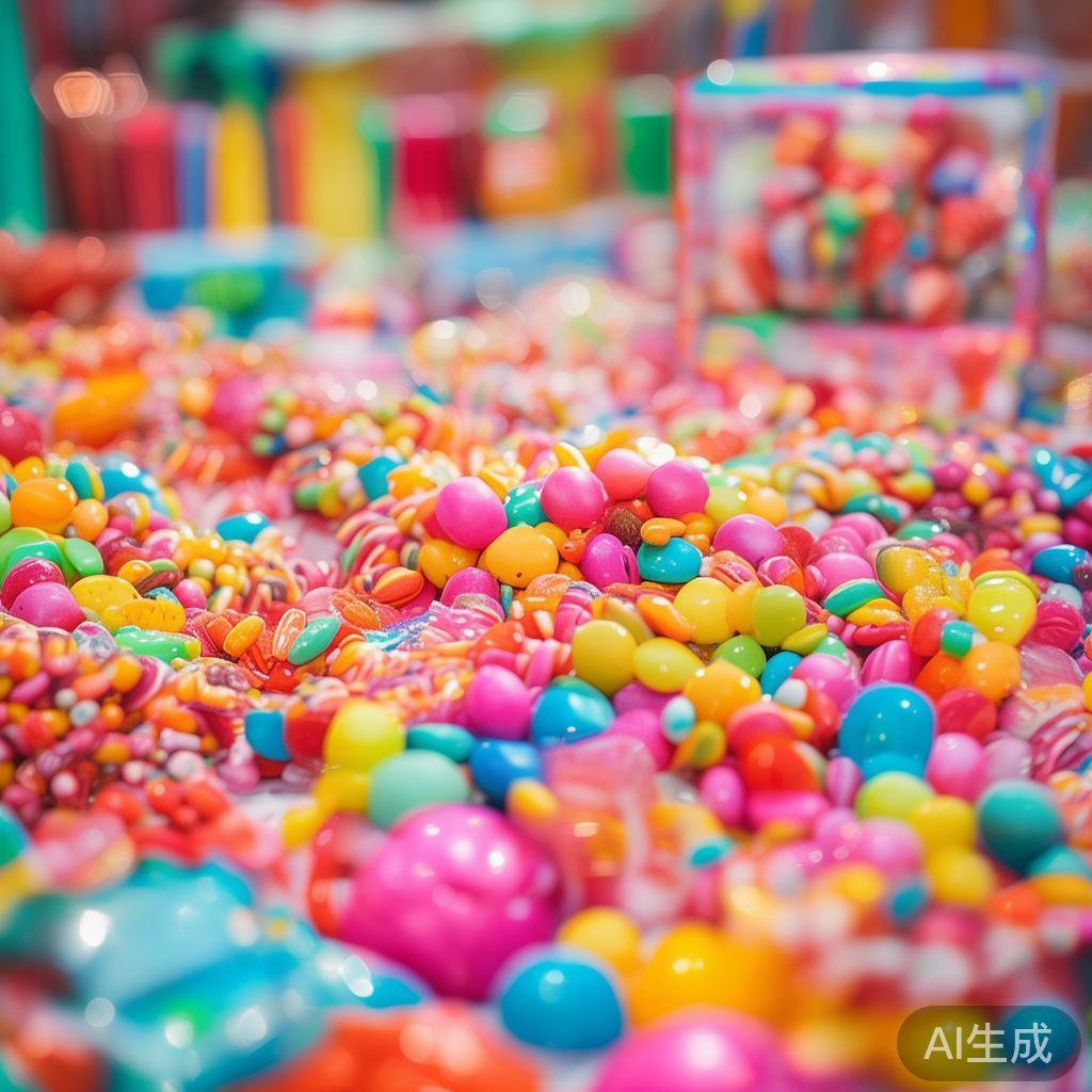 夏天的炎热常让人追求清凉解暑，而糖果派对则恰好满足