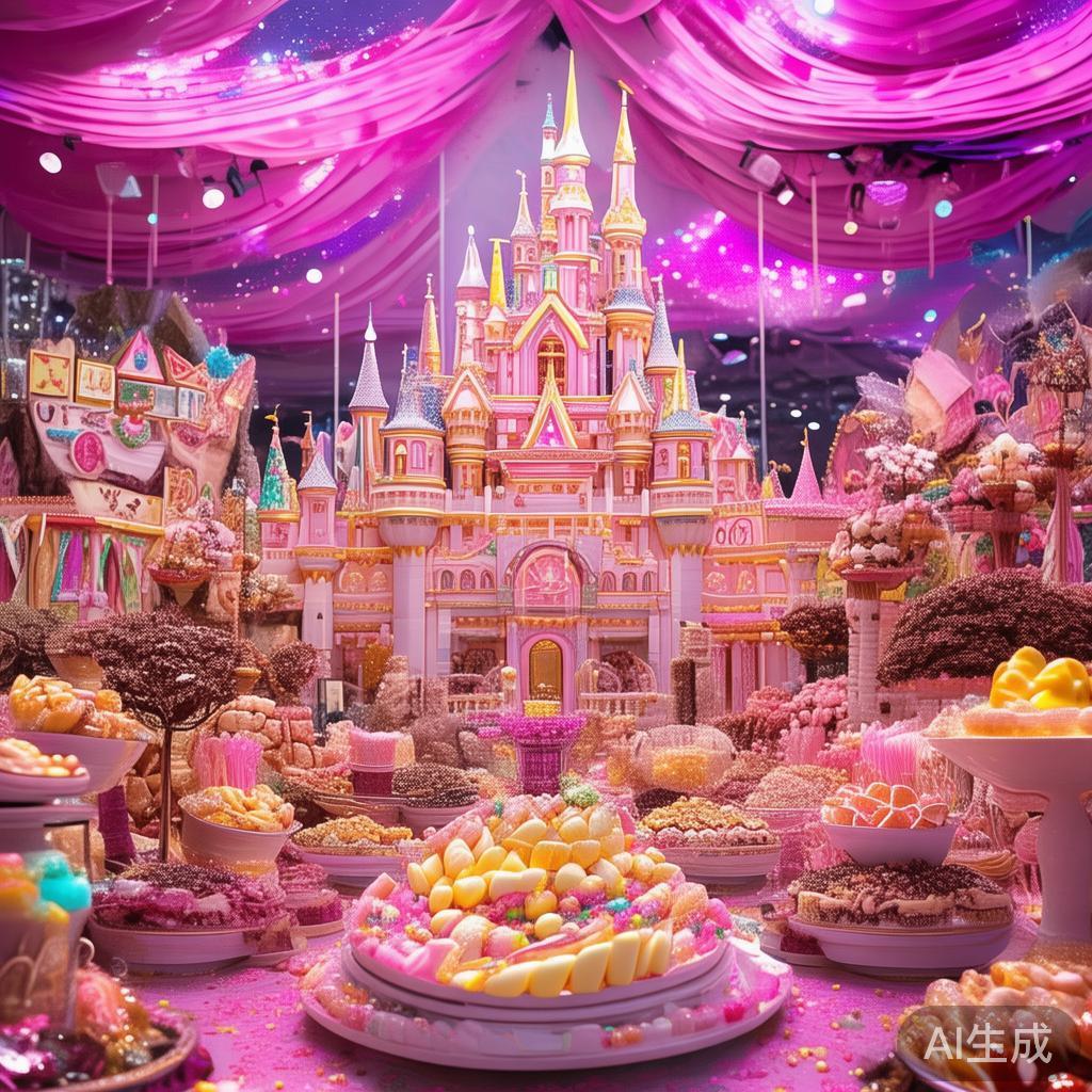 本次糖果派对的最大亮点是琳琅满目的糖果展示。现场设