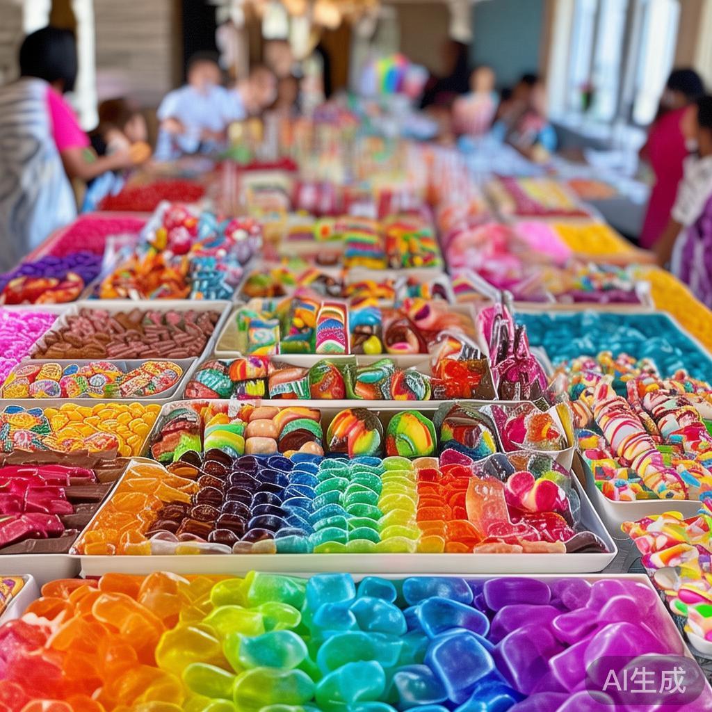 糖果One派对:开启甜蜜狂欢的欢乐嘉年华盛宴 在这类主题派对中,丰富的糖果元素是核心组成部分。现